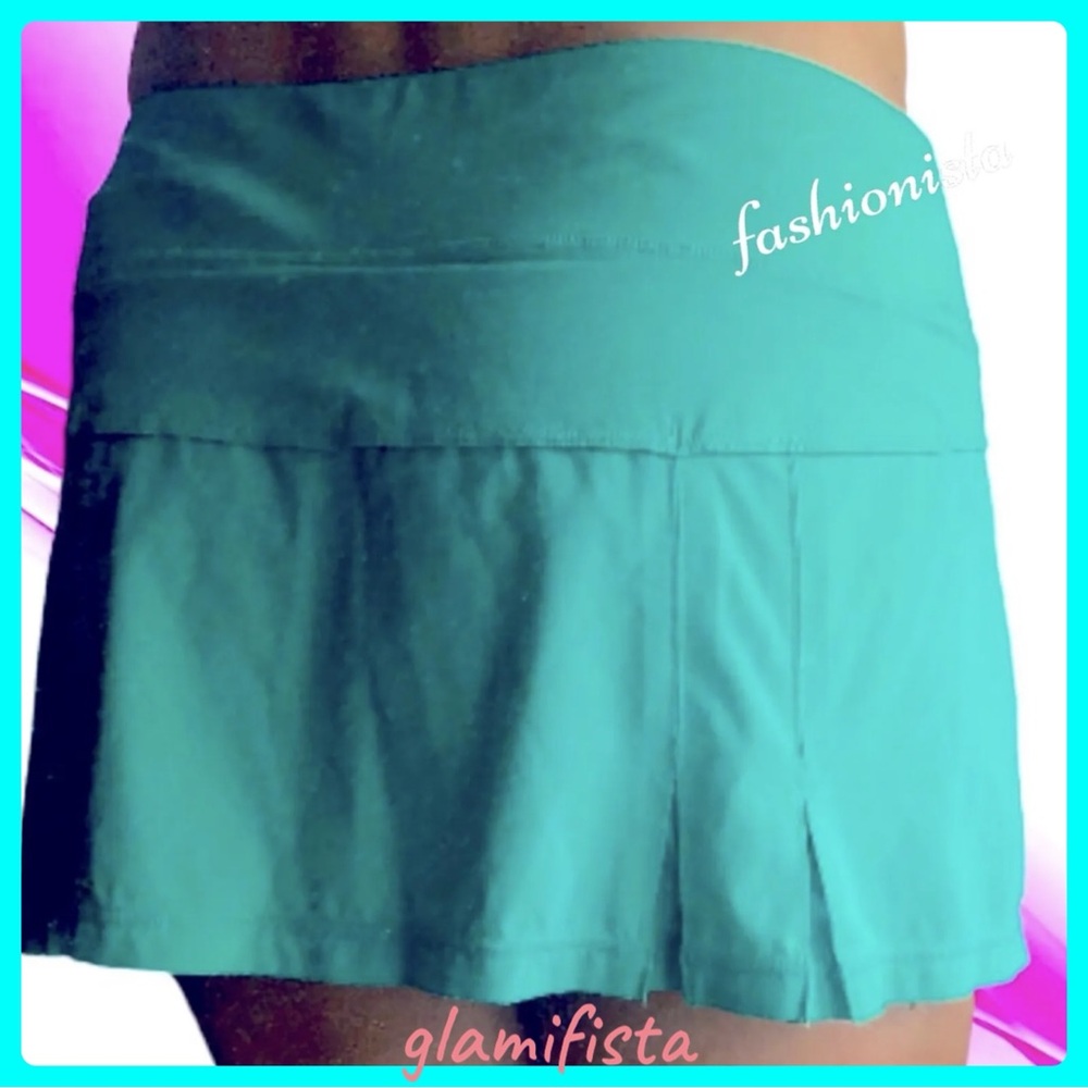 Lululemon Run Speed Skirt Lagoon sz 6